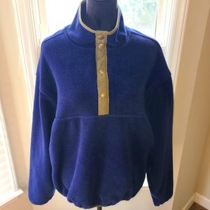 RARE Vintage 90's Woolrich Quarter Snap Polar Fleece Pullover Men's Sz Large EUC